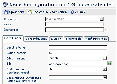 konfiguration neu gruppenkalender konfiguration neu gruppenkalender